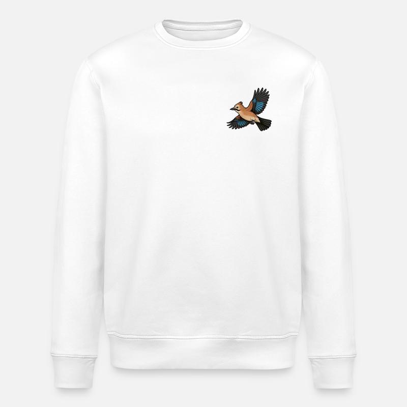 Eichelhäher - Stanley/Stella Unisex Bio-Sweatshirt ROLLER - Weiß