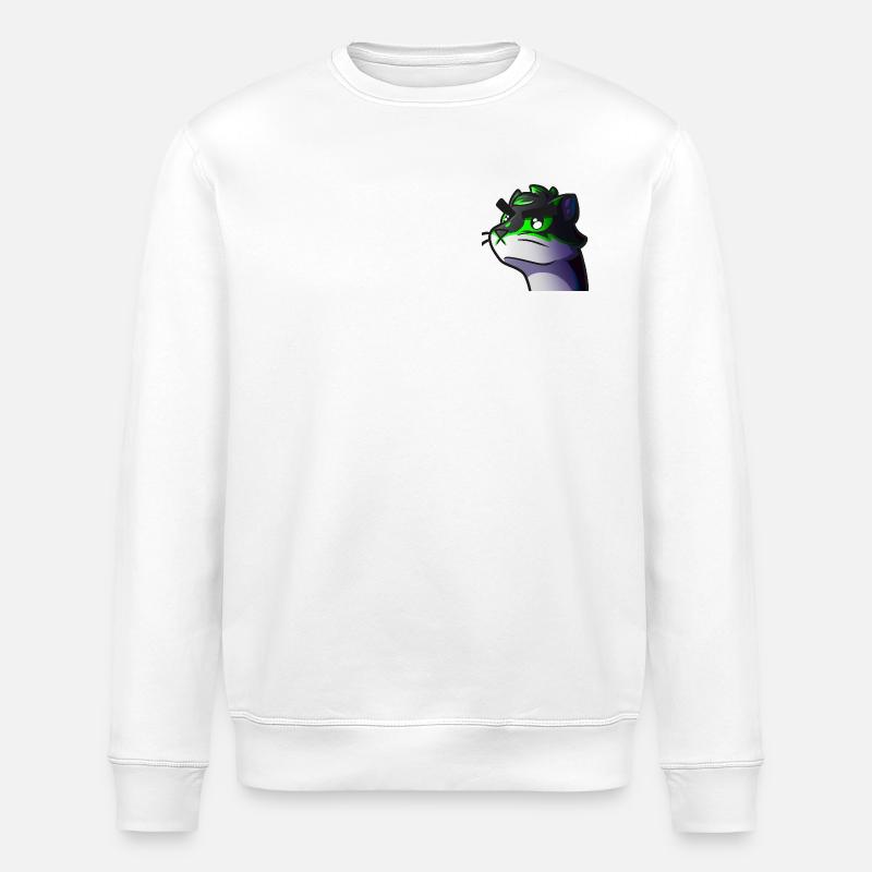 Wolf-Neon-Grafik - Stanley/Stella Unisex Bio-Sweatshirt ROLLER - Weiß