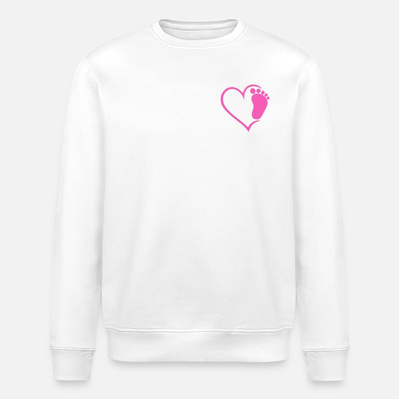 Empreinte de bébé - Sweat bio ROLLER Stanley/Stella Unisexe - blanc