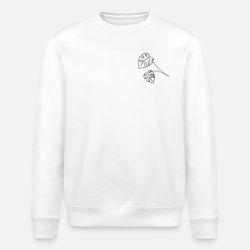 Monstera - Stanley/Stella Unisex Bio-Sweatshirt ROLLER - Weiß