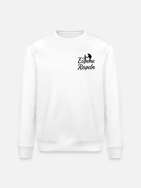 Father and Child Silhouette - Stanley/Stella ROLLER Unisex Organic Sweatshirt - white