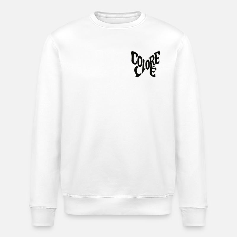 Silhouette papillon Design moderne - Sweat bio ROLLER Stanley/Stella Unisexe - blanc