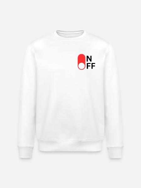 ON/OFF mode - Stanley/Stella ROLLER Unisex Organic Sweatshirt - white