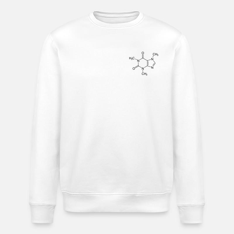 Caféine - Sweat bio ROLLER Stanley/Stella Unisexe - blanc