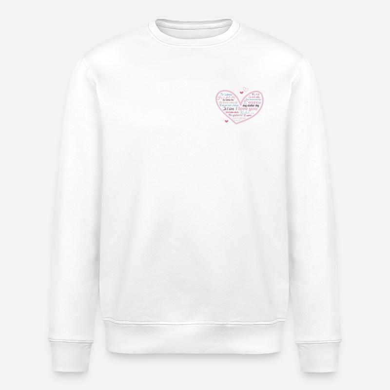 Ich liebe Dich - international - Stanley/Stella Unisex Bio-Sweatshirt ROLLER - Weiß