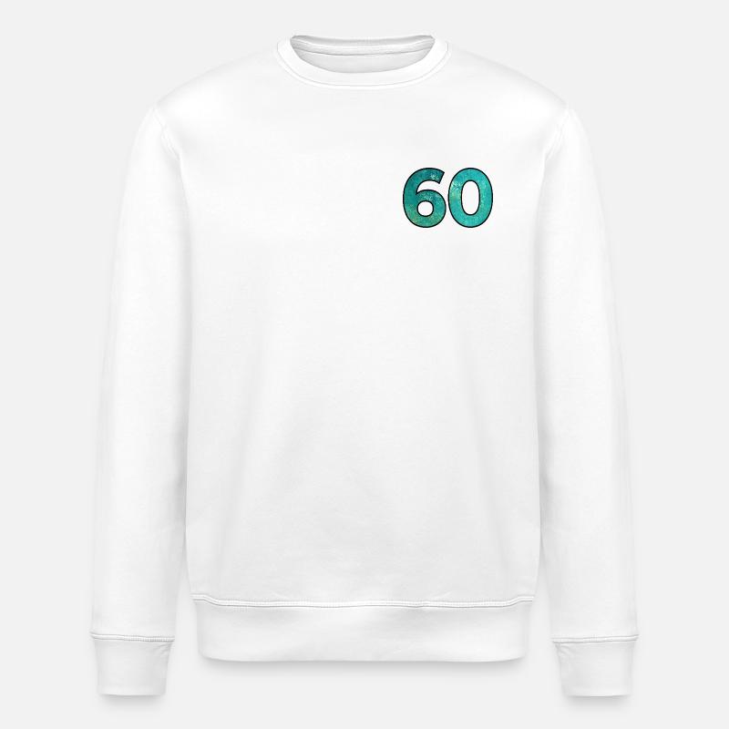 Numéro 60 - 60e anniversaire - Sweat bio ROLLER Stanley/Stella Unisexe - blanc