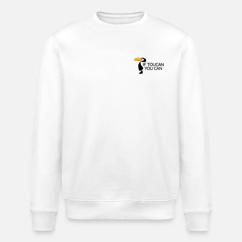 Toukan – Du kannst - Stanley/Stella Unisex Bio-Sweatshirt ROLLER - Weiß