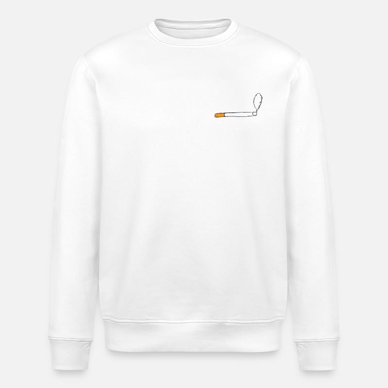 Zigarette - Stanley/Stella Unisex Bio-Sweatshirt ROLLER - Weiß