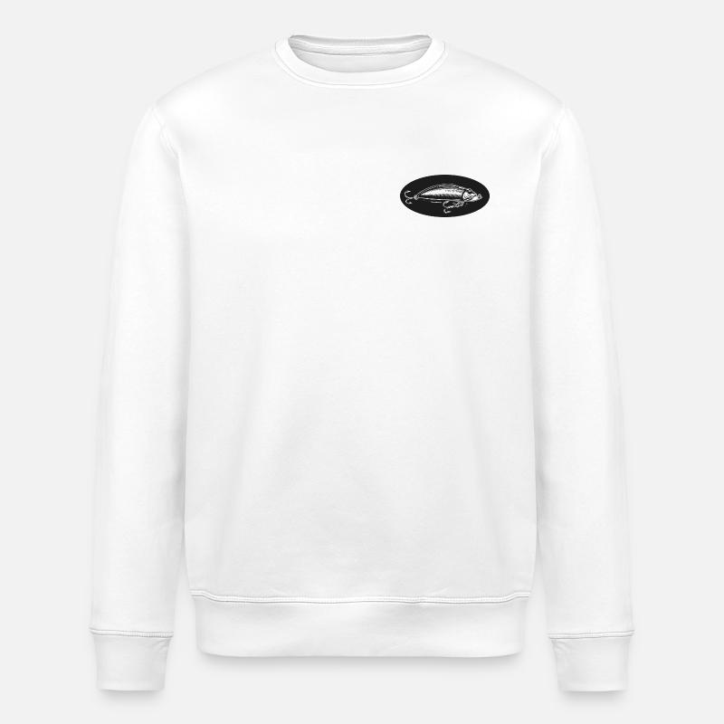 Angelköder Wobbler Hardbait Lure Emblem - Stanley/Stella Unisex Bio-Sweatshirt ROLLER - Weiß