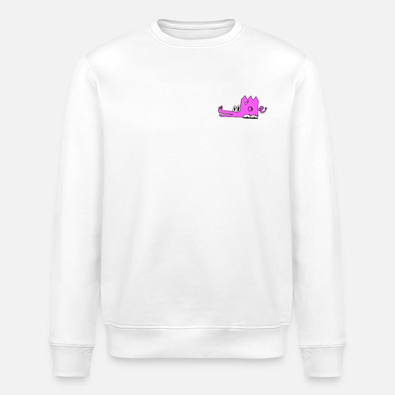 Zareth der Drache - Stanley/Stella Unisex Bio-Sweatshirt ROLLER - Weiß