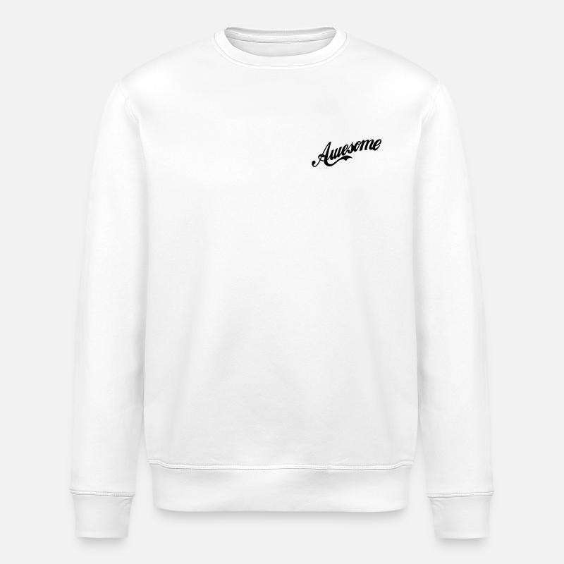 Awesome - Stanley/Stella Unisex Bio-Sweatshirt ROLLER - Weiß