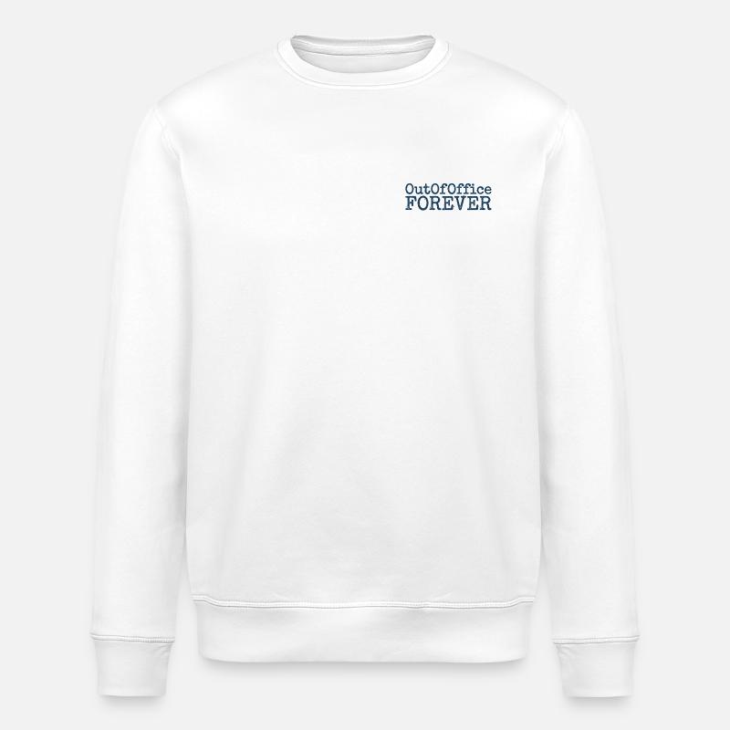 Absent du bureau - Sweat bio ROLLER Stanley/Stella Unisexe - blanc