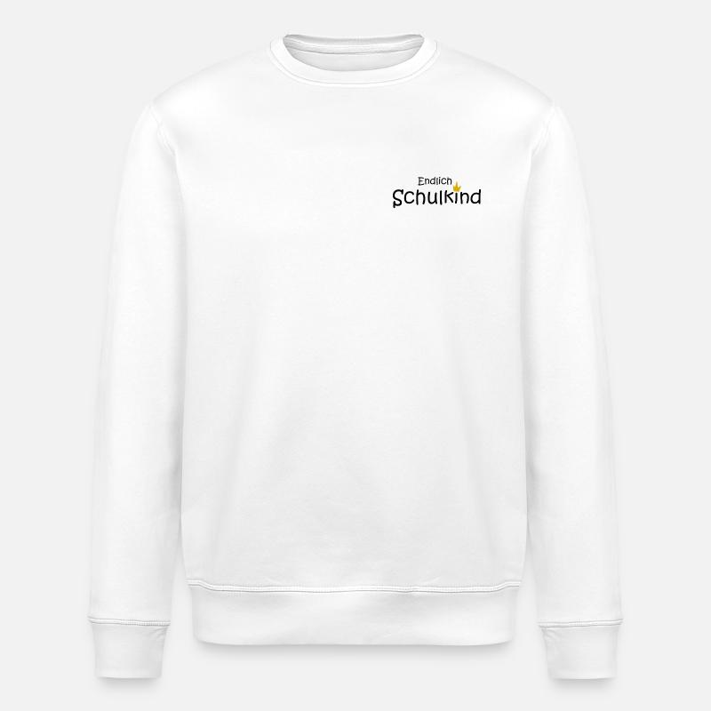 endlich Schulkind - Stanley/Stella Unisex Bio-Sweatshirt ROLLER - Weiß