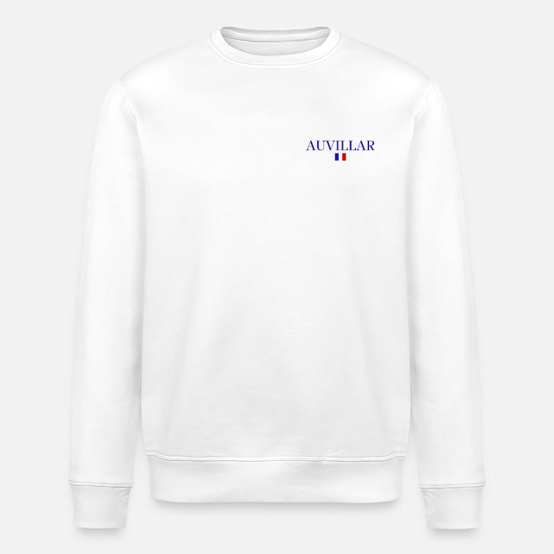 AUVILLAR - Conception du drapeau français. - Sweat bio ROLLER Stanley/Stella Unisexe - blanc