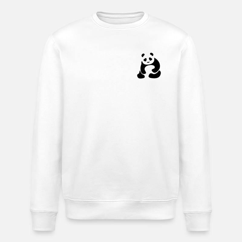 Panda - Panda Ours - Ours panda - Sweat bio ROLLER Stanley/Stella Unisexe - blanc
