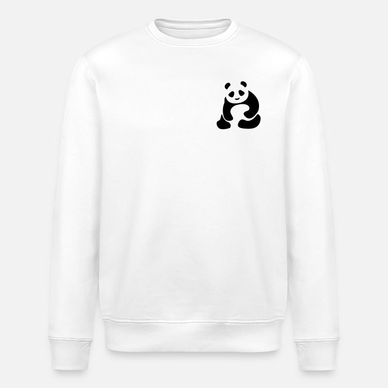 Panda Bär Panda Baby - Stanley/Stella Unisex Bio-Sweatshirt ROLLER - Weiß