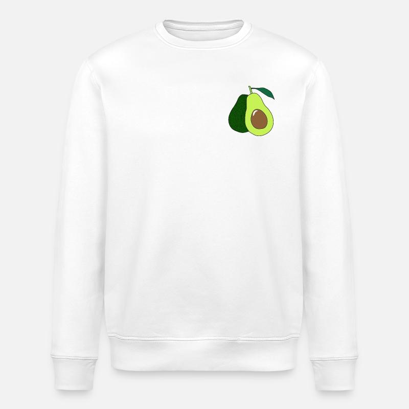 Avocado_Print - Stanley/Stella Unisex Bio-Sweatshirt ROLLER - Weiß