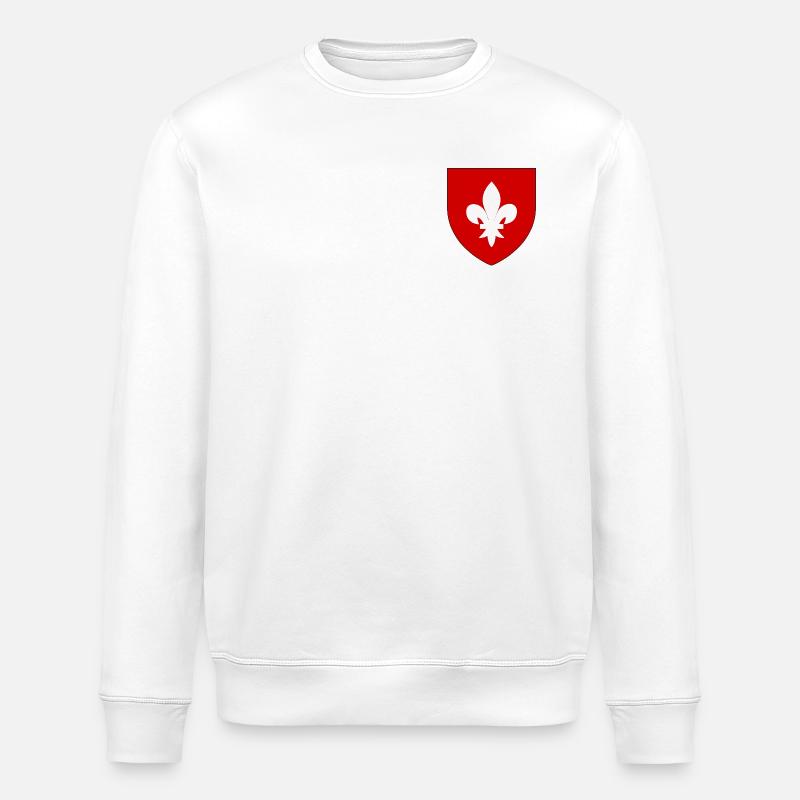 Heraldisches Wappen von Lille - Stanley/Stella Unisex Bio-Sweatshirt ROLLER - Weiß
