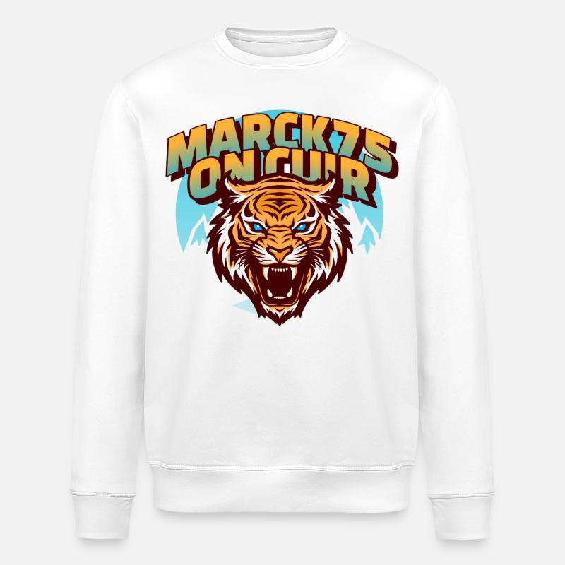 MARCK75 - Stanley/Stella Unisex Bio-Sweatshirt ROLLER - Weiß