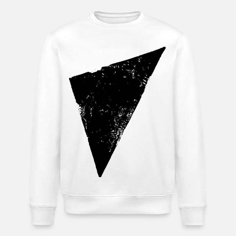 Triangle | Polygon | Triangle - Stanley/Stella ROLLER Unisex Organic Sweatshirt - white