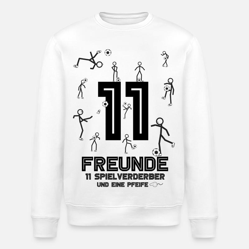 fußball freunde - Stanley/Stella Unisex Bio-Sweatshirt ROLLER - Weiß