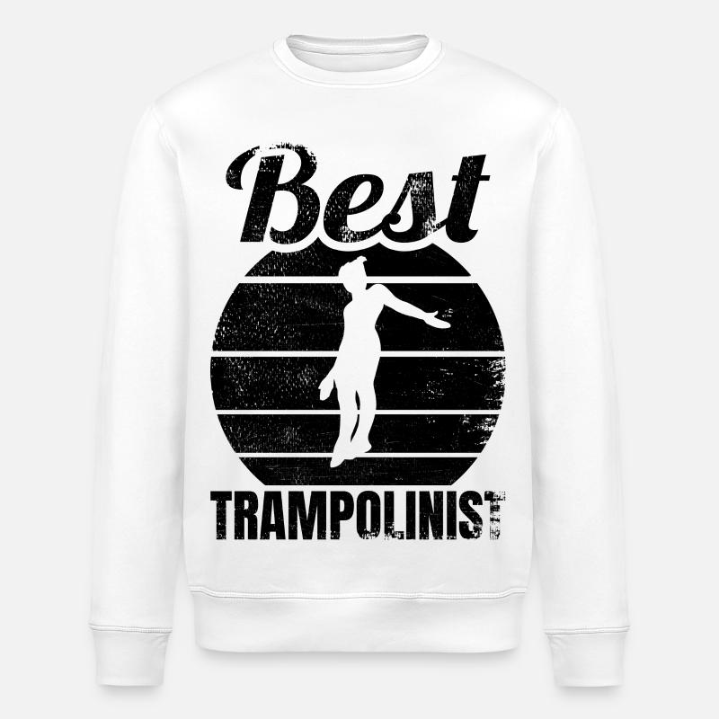 Bester Trampolinspringer - Stanley/Stella Unisex Bio-Sweatshirt ROLLER - Weiß