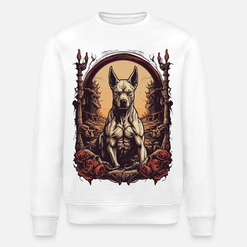 Kampfhund - Stanley/Stella Unisex Bio-Sweatshirt ROLLER - Weiß