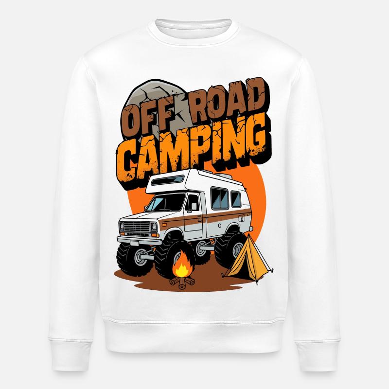 Camping tout-terrain - Sweat bio ROLLER Stanley/Stella Unisexe - blanc