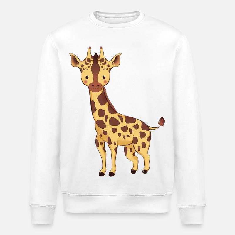 Giraffe - Stanley/Stella ROLLER Unisex Organic Sweatshirt - white