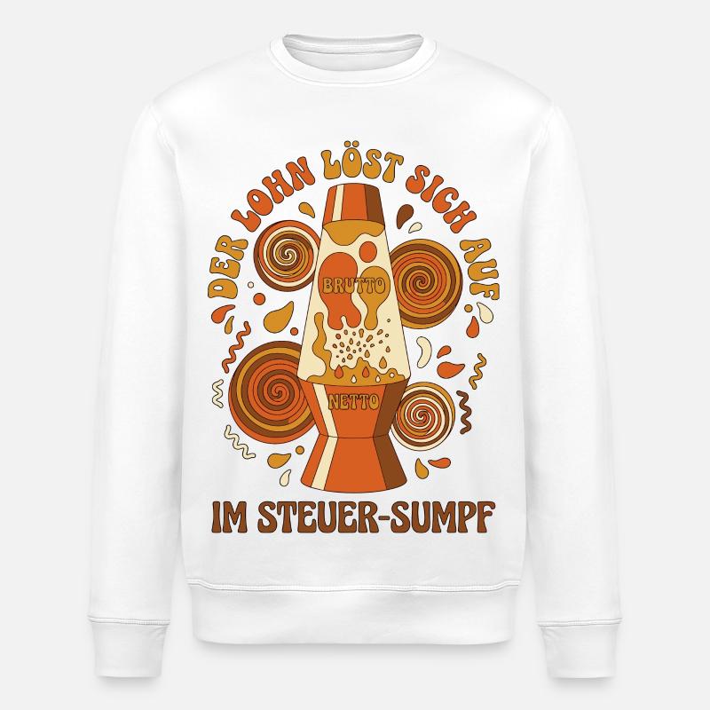 The reward dissolves - Stanley/Stella ROLLER Unisex Organic Sweatshirt - white