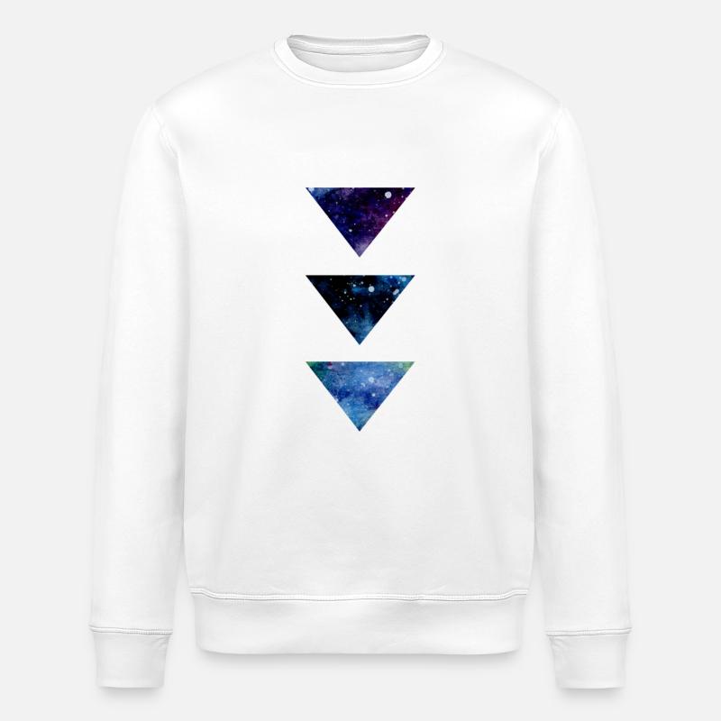 SPACE TRIANGLE - Stanley/Stella Unisex Bio-Sweatshirt ROLLER - Weiß