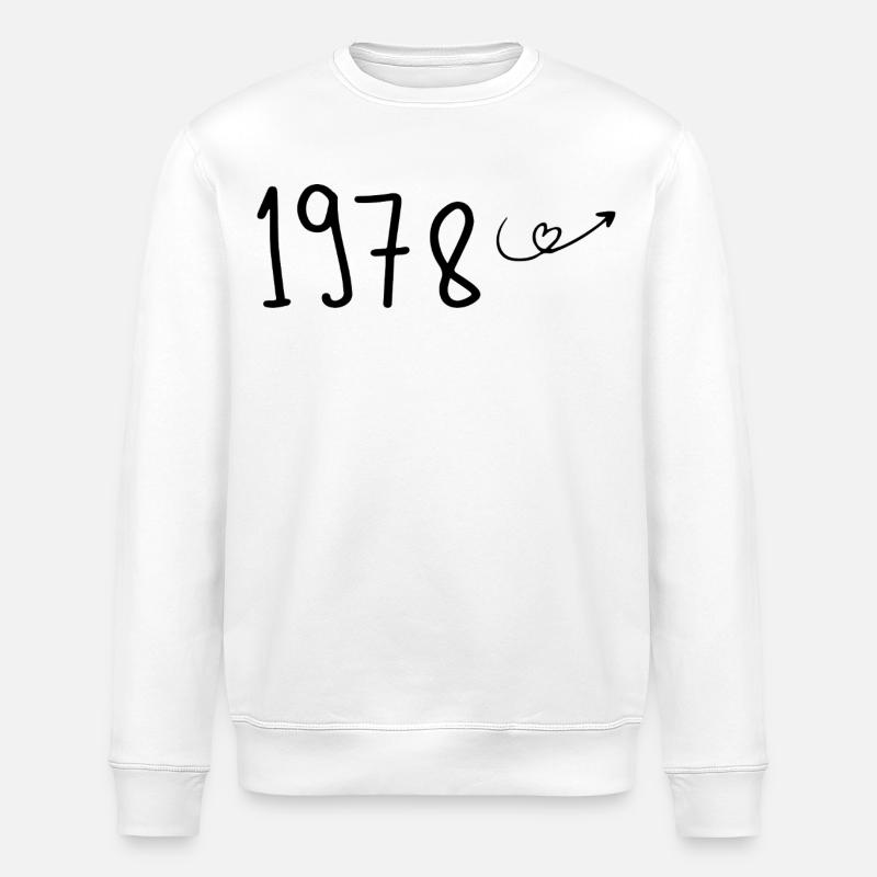 1978 Anniversaire 1978 Retro 1978 - Sweat bio ROLLER Stanley/Stella Unisexe - blanc