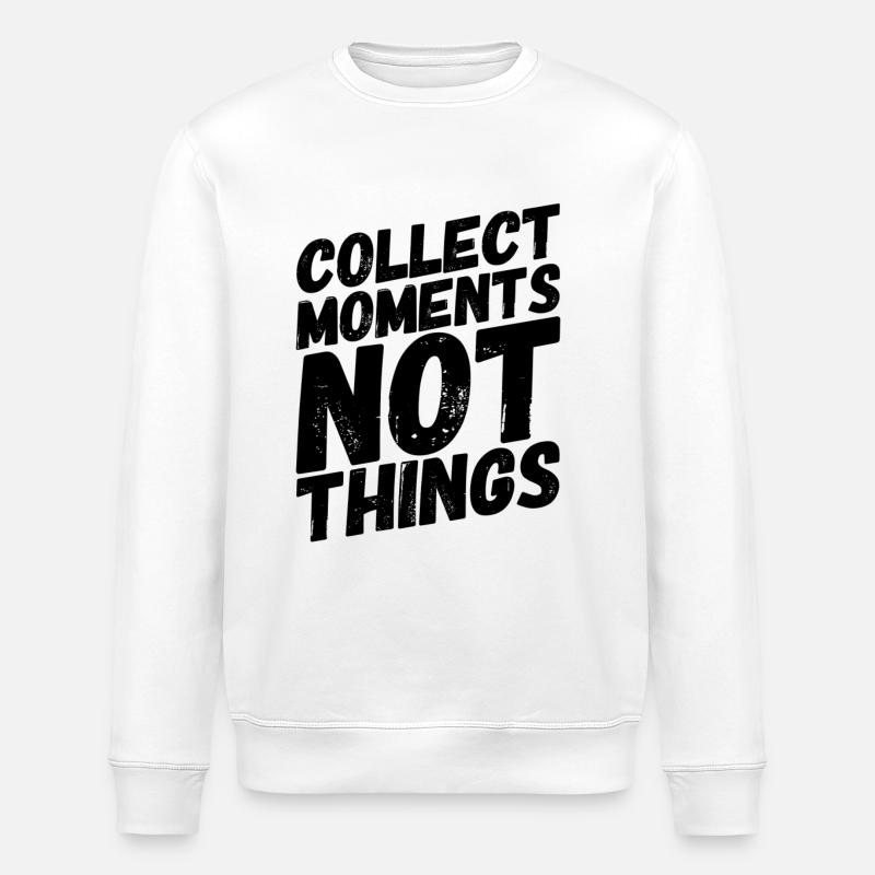 Voyage dans le monde - Sweat bio ROLLER Stanley/Stella Unisexe - blanc