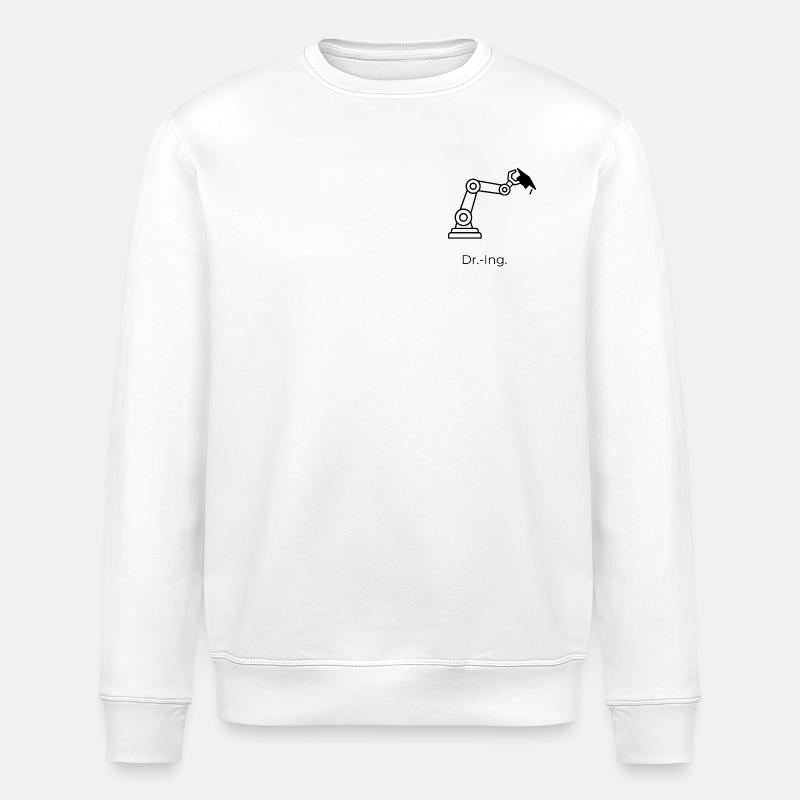 Dr.-Ing. – Robotik - Stanley/Stella Unisex Bio-Sweatshirt ROLLER - Weiß