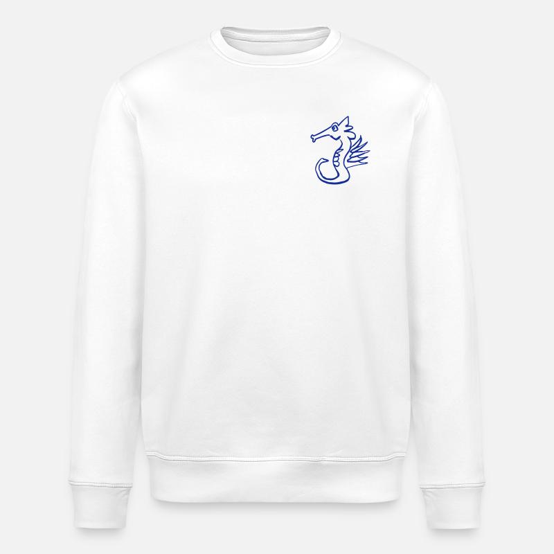 Seahorse - Stanley/Stella Unisex Bio-Sweatshirt ROLLER - Weiß