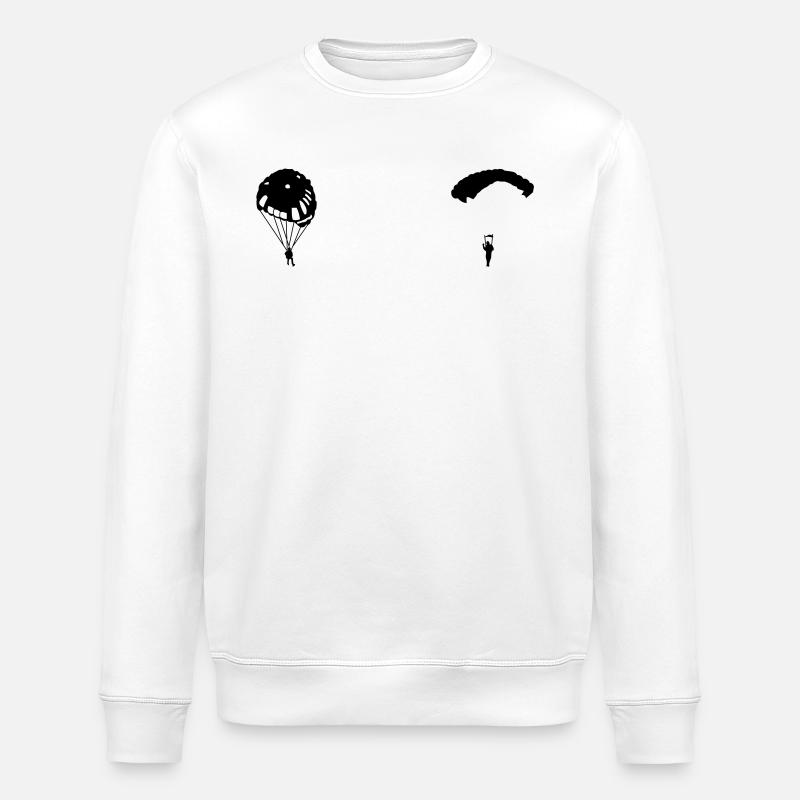 Fallschirm - Stanley/Stella Unisex Bio-Sweatshirt ROLLER - Weiß