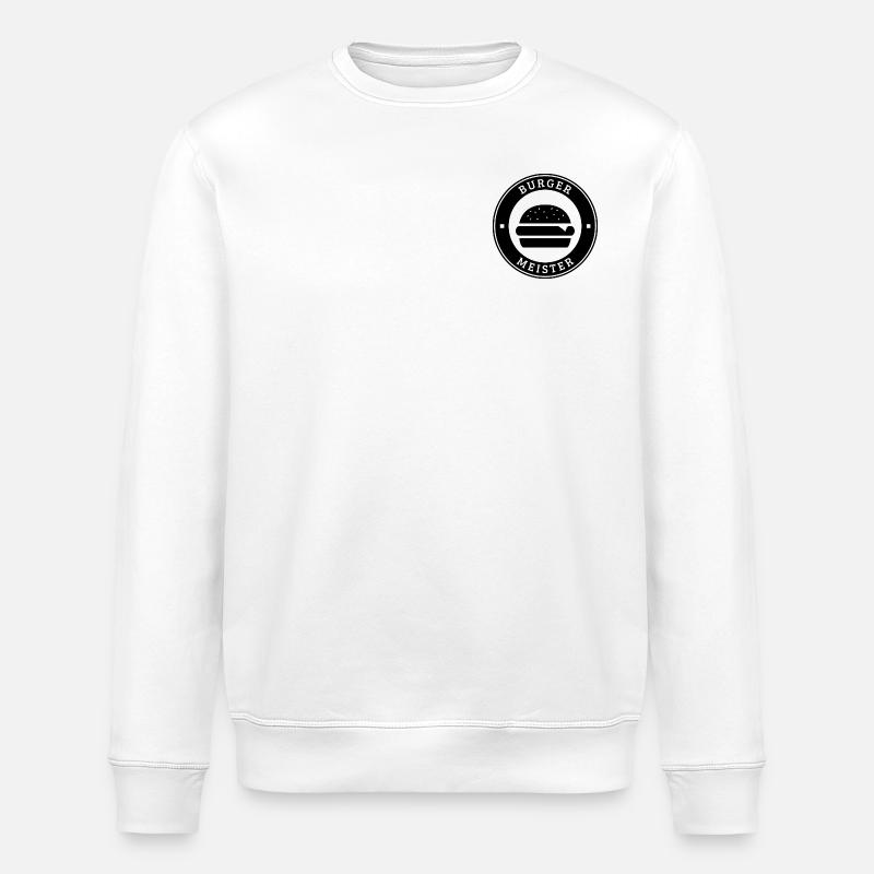 Burgermeister Brustlogo - Stanley/Stella Unisex Bio-Sweatshirt ROLLER - Weiß