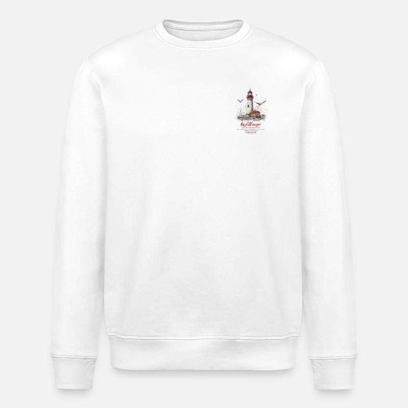 Leuchtturm am Meer - Stanley/Stella Unisex Bio-Sweatshirt ROLLER - Weiß