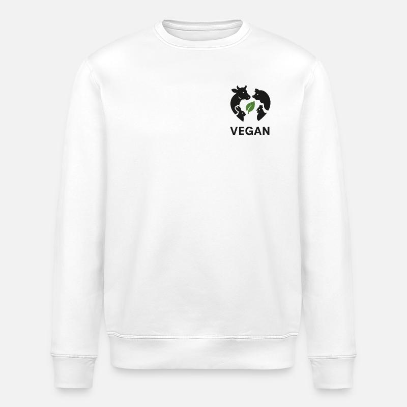 Végétalien - Sweat bio ROLLER Stanley/Stella Unisexe - blanc