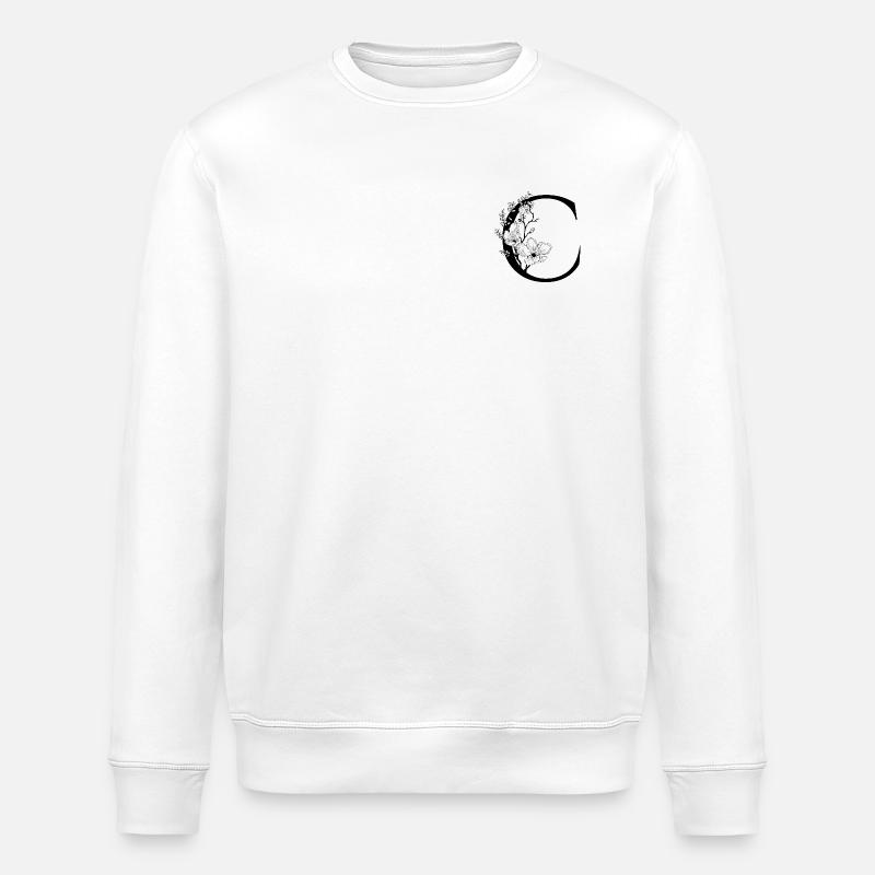 Alphabet C - Stanley/Stella Unisex Bio-Sweatshirt ROLLER - Weiß