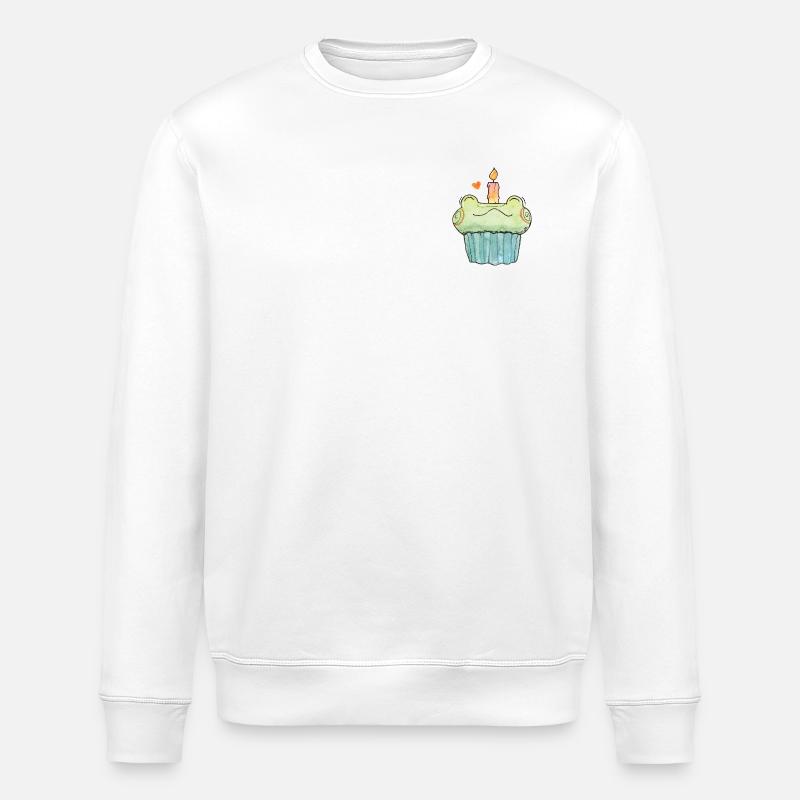 Gâteau d’anniversaire Gâteau d’anniversaire grenouille mignon - Sweat bio ROLLER Stanley/Stella Unisexe - blanc