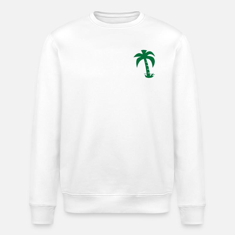 Palme - Stanley/Stella Unisex Bio-Sweatshirt ROLLER - Weiß