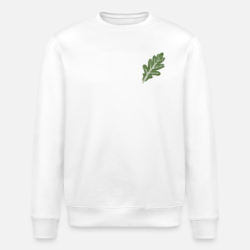 Eichenblatt / Grün - Stanley/Stella Unisex Bio-Sweatshirt ROLLER - Weiß