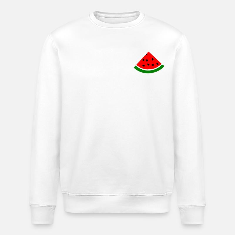 Pastèque - Sweat bio ROLLER Stanley/Stella Unisexe - blanc