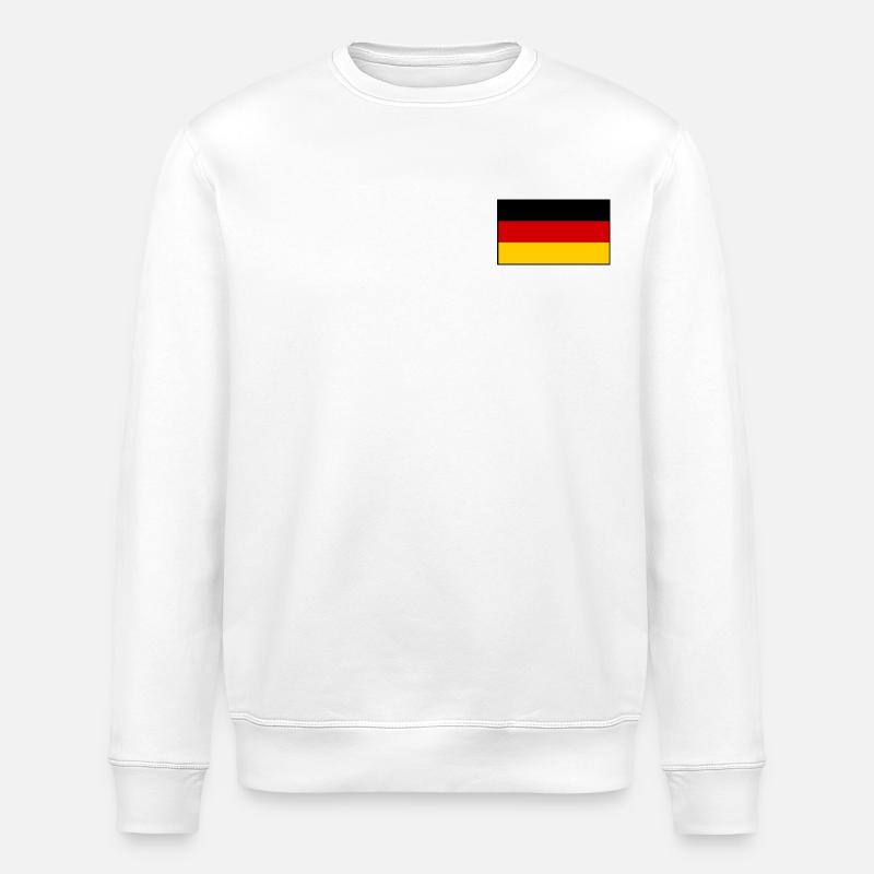 Deutschland flagge - Stanley/Stella Unisex Bio-Sweatshirt ROLLER - Weiß