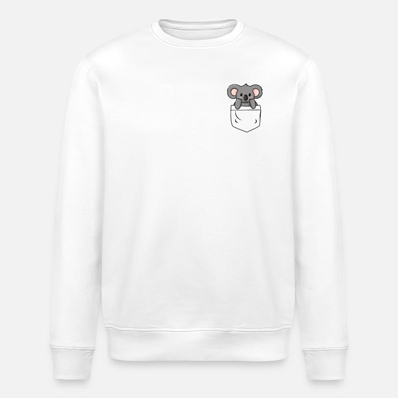 Koala Pocket - Stanley/Stella Unisex Bio-Sweatshirt ROLLER - Weiß