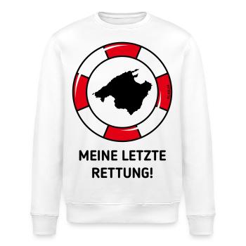 Meine Letzte Rettung! (Mallorca / Urlaub / POS 2C) - Stanley/Stella Unisex Bio-Sweatshirt ROLLER - Weiß - Vorne - Nik (191cm)