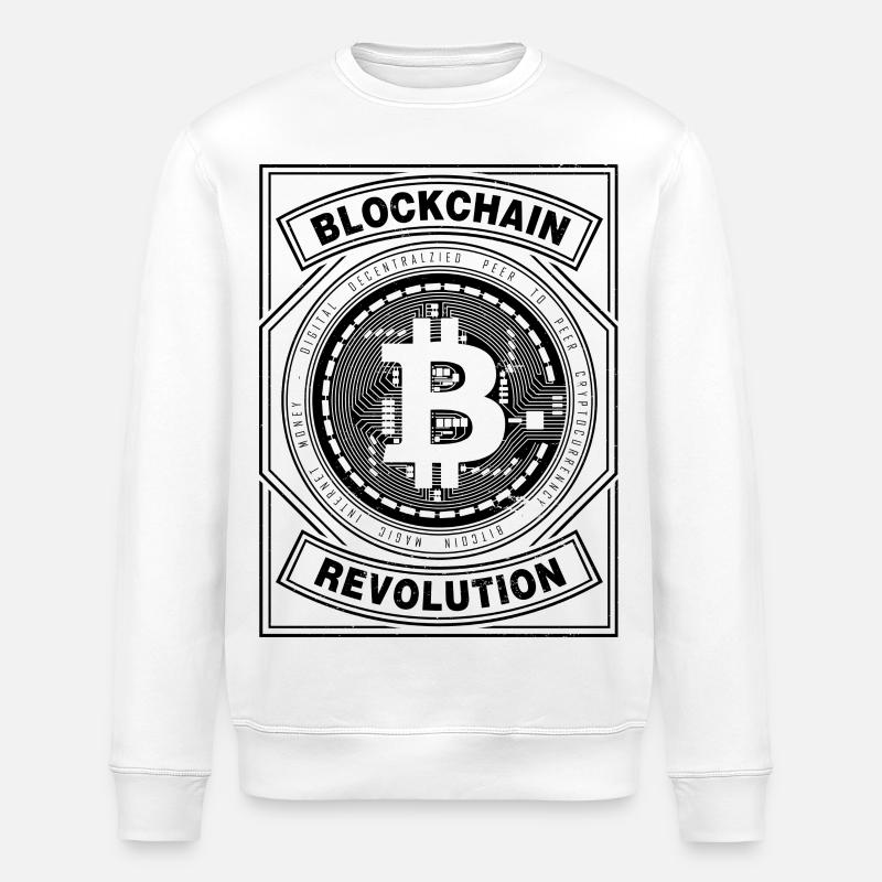 BITCOIN - RÉVOLUTION BLOCKCHAIN - Sweat bio ROLLER Stanley/Stella Unisexe - blanc