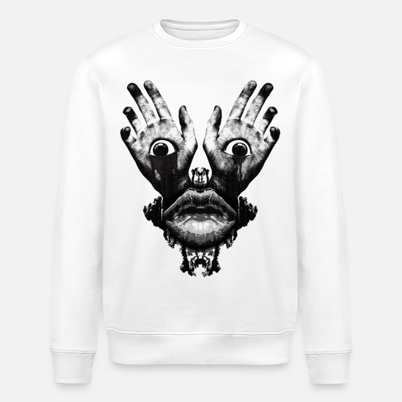 Säure Mystical - Stanley/Stella Unisex Bio-Sweatshirt ROLLER - Weiß