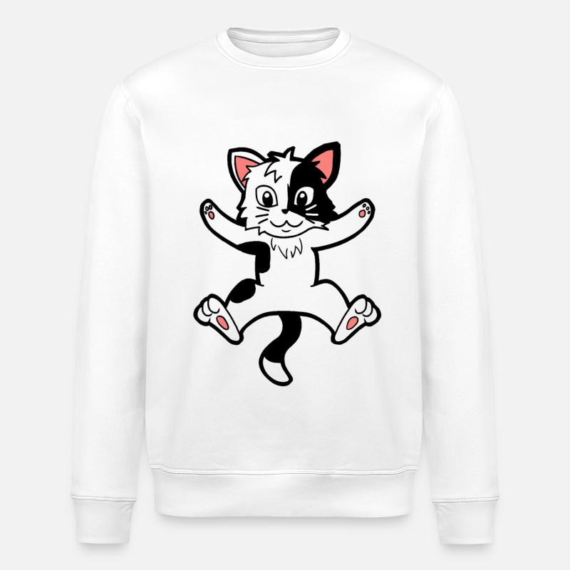 Chaton chat chats - Sweat bio ROLLER Stanley/Stella Unisexe - blanc